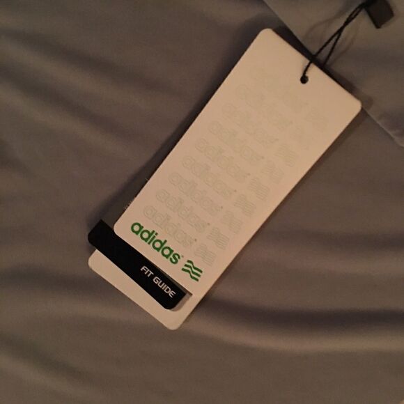 New Adidas Color Block Gray Purple pink Polo Shirt L Tidewater N Myrtle Beach - Picture 8 of 9